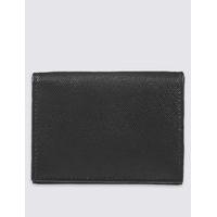 ms collection leather saffiano card case wallet