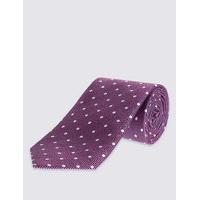 ms collection pure silk spotted tie pocket square set