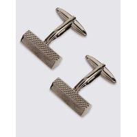 M&S Collection Textured Barrel Cufflinks