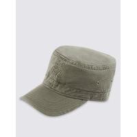 M&S Collection Washed Panelled Cap