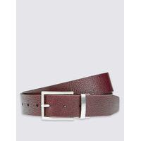 M&S Collection Leather Grain Block Reversible Belt