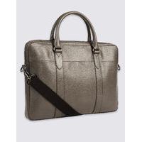 M&S Collection Pebble Grain Leather Briefcase