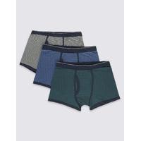 M&S Collection 3 Pack Cool & Fresh Assorted Trunks with StayNEW