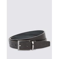 ms collection textured leather reversible belt