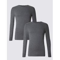 M&S Collection 2 Pack Heatgen Long Sleeve Vests