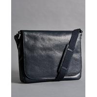 M&S Collection Leather Dispatch Messenger Bag