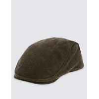 M&S Collection Wool Blend Flat Cap