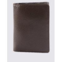 ms collection leather slim trifold wallet with cardsafe