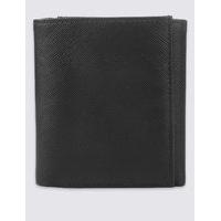 ms collection leather saffiano trifold wallet with cardsafe