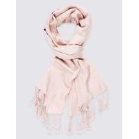 M&S Collection Modal Blend Scarf with Wool