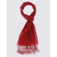 M&S Collection Modal Blend Scarf with Wool