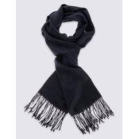 M&S Collection Modal Blend Scarf with Wool