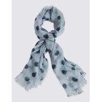 M&S Collection Spot Print Scarf