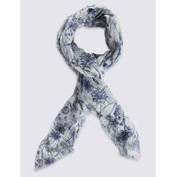 M&S Collection Floral Print Scarf