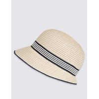 M&S Collection Bow Cloche Summer Hat