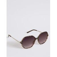 M&S Collection Hexagonal Frame Oversized Sunglasses