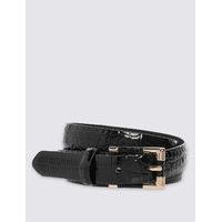 M&S Collection Faux Leather Inlay Hip Belt