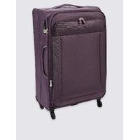 ms collection large 4 wheel lightweight soft suitcase