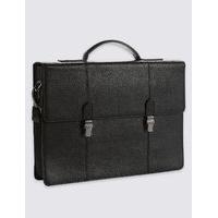 M&S Collection Pebble Grain Leather Briefcase