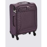 ms collection cabin 4 wheel lightweight soft suitcase