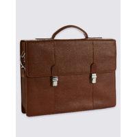 M&S Collection Pebble Grain Leather Briefcase