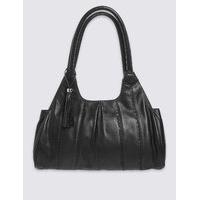 M&S Collection Pure Leather Apron Shoulder Bag