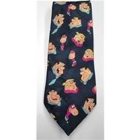 M&S navy mix The Flintstones print tie