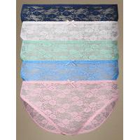 M&S Collection 5 Pack All Over Lace High Leg Knickers
