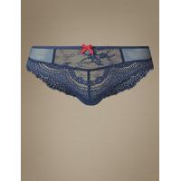 M&S Collection Eyelash Lace Brazilian Knickers