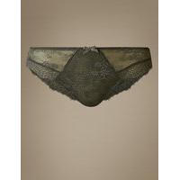 M&S Collection Eyelash Lace Brazilian Knickers