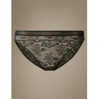 M&S Collection All Over Lace High Leg Knickers