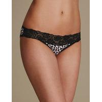 M&S Collection 5 Pack Lace Trim Bikini Knickers
