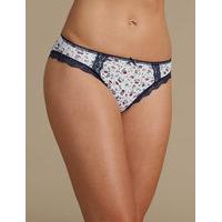 M&S Collection 2 Pack Cotton Rich High Leg Knickers