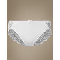 M&S Collection Ornate Lace High Leg Knickers