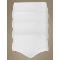 M&S Collection 4 Pack Pure Cotton Full Briefs