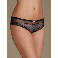 M&S Collection 2 Pack Textured Brazilian Knickers