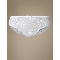 M&S Collection Eyelash Lace High Leg Knickers