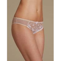 M&S Collection 2 Pack Embroidered Brazilian Knickers