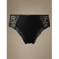 M&S Collection Cotton Blend Side Lace Thong