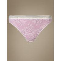 M&S Collection All Over Lace High Leg Knickers