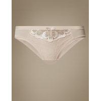 ms collection floral embroidered brazilian knickers