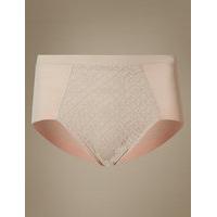 M&S Collection Trellis Lace High Leg Knickers