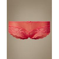 M&S Collection Fishnet Isabella Lace Brazilian Knickers