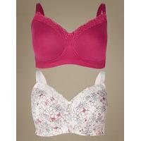 M&S Collection 2 Pack Post Surgery Full Cup Bra A-E