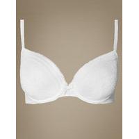 M&S Collection Lace Padded Plunge Bra A-E