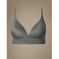 M&S Collection Longline Cross Over Padded Plunge Bra A-E