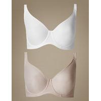 M&S Collection 2 Pack Minimiser Full Cup Bras C-G