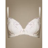 M&S Collection Floral Embroidered Padded Balcony Bra