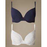 ms collection 2 pack modal blend padded plunge bra dd gg