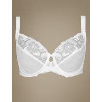 M&S Collection Floral Embroidered Non-Padded Balcony Bra B-E